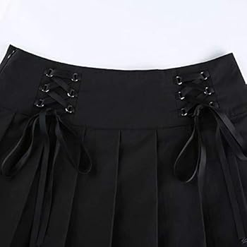 Seyurigaoka Sexy Women Lace Patchwork Mini Pleated Skirts